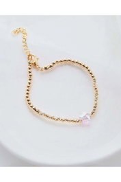 Heliophilia Silver Pulsera de Latón y Circonio Dorado